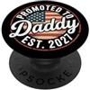 Proud First Time Father Baby Announcemen Promosso A Daddy 2027 American Dad Patriotic USA PopSockets PopGrip Adesivo