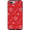 Disney Custodia per iPhone 7 Plus/8 Plus Disney Mickey Mouse Icon Festive Holiday Snowflakes Pattern