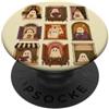 Cute Ghost Halloween Carino Ghost Halloween Windows Autunno Coffee Reader PopSockets PopGrip Adesivo