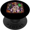 Halloween Glam Retro Vintage Comics Pop Doctor MD Egpytian Mummy Spaventoso Medico Haunted Horror Donne PopSockets PopGrip Adesivo