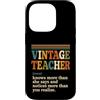 Vintage Teacher Gifts Custodia per iPhone 14 Pro Vintage Insegnante Definizione Divertente Educatore