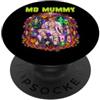 Halloween Glam Retro Vintage Comics Pop MD Mummy Medical Doctor Medicine Spooky spaventoso horror Mens PopSockets PopGrip Adesivo