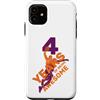 COOL BASKETBALL DESIGNS AND OUTFITS Custodia per iPhone 11 4 ANNI DI BEING AWESOME BASKET 4. COMPLEANNO