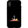Universe stars planets solar system Sun Custodia per iPhone X/XS Lancio di razzi su paesaggio innevato