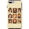 Cute Ghost Halloween Custodia per iPhone 7 Plus/8 Plus Carino Ghost Halloween Windows Autunno Coffee Reader