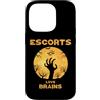 Halloween Escort Tees Custodia per iPhone 14 Pro Escort Love Brains Halloween