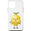 Cute Lemon Fruit for Children Kids & Adu Custodia per iPhone 12 mini Limone con Cuore Grafico Cuore Simbolo Acquerello