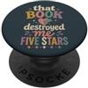 Bookish Reader | Vintage Aesthetic Book Divertente lettore di romanzi per amanti dei libri PopSockets PopGrip Adesivo