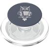 Whimsical Woodland Melodies For Men Wome Gufo con fisarmonica divertente musica gufi fisarmonica grafica PopSockets PopGrip per MagSafe