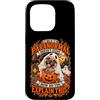 Nomad Tides & Pines Spooky Pet Custodia per iPhone 15 Pro Ghost Pug Paranormale Divertente Halloween Autunno Estetica