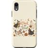 Halloween in October Custodia per iPhone XR Divertente Halloween Pollo Pulcino O Treat Farm