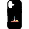 Universe stars planets solar system Sun Custodia per iPhone 17 Lancio di razzi su paesaggio innevato