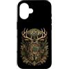 Funny Hunting Back To School Deer Huntin Custodia per iPhone 16 Hunting Back To School - Zaino mimetico per studenti e cacciatori di cervi