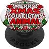 RootCanvas Merry Xmas You Filthy Animal Brutto Natale Vacanze Umorismo PopSockets PopGrip Adesivo