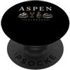 Colorado Ski Lover Winter Vacation Souve Aspen Colorado - Souvenir da viaggio con sci sulla neve PopSockets PopGrip Adesivo