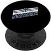 Rayados de Monterrey - Strisce e stemma da calcio PopSockets PopGrip Adesivo