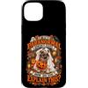Nomad Tides & Pines Spooky Pet Custodia per iPhone 15 Plus Ghost Pug Paranormale Divertente Halloween Autunno Estetica