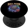RPG Tabletop Merch Roll Again - Gioco di ruolo da tavolo TTRPG Player D20 PopSockets PopGrip Adesivo