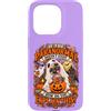 Nomad Tides & Pines Spooky Pet Custodia per iPhone 15 Pro Ghost Pug Paranormale Divertente Halloween Autunno Estetica