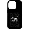 Math Birthday Gifts Custodia per iPhone 14 Pro 18 ° compleanno matematica radice quadrata 324 divertente nerd