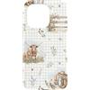 Cozy Countryside Farm Life Design Studio Custodia per iPhone 15 Pro Longhorn Mucca Vitello Polli Casale Occidentale Acquerello