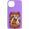Nomad Tides & Pines Spooky Pet Custodia per iPhone 15 Plus Ghost Pug Paranormale Divertente Halloween Autunno Estetica
