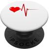Coppia cuore emozioni connessione sentim Il mio cuore batte solo per te romantico dolce amore PopSockets PopGrip Adesivo