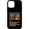 Vintage Teacher Gifts Custodia per iPhone 12 mini Vintage Insegnante Definizione Divertente Educatore