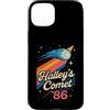 Retro 80s Science Lover Halley's Comet T Custodia per iPhone 15 Plus Halley's Comet 1986 Retro Space Lover Design