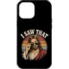 Funny Christian Tee Retro Apparel Co. Custodia per iPhone 12 Pro Max Jesus I Saw That Funny Christian Retro Occhiali da sole