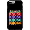 MaPaNoLi Design Custodia per iPhone 7 Plus/8 Plus Pausa Pausa Retro Disco Ball Dance Party Music Lover