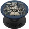 Cute Bookish Just One More Chapter Stuff Just One More Chapter Purple Book Reader PopSockets PopGrip Adesivo