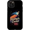 Retro 80s Science Lover Halley's Comet T Custodia per iPhone 11 Pro Halley's Comet 1986 Retro Space Lover Design
