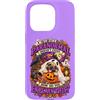 Nomad Tides & Pines Spooky Pet Custodia per iPhone 15 Pro Ghost Pug Paranormale Divertente Halloween Autunno Estetica