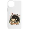 Whisker & Ink Works Custodia per iPhone 14 Plus My Muse Has Whiskers - Maglietta divertente per amanti della poesia con gatti