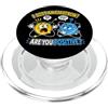 SCIENCE EDUCATION SMART NERD STEM HUMOR FUNNY CHEMISTRY PUN HO PERSO UN ELETTRONE SEI POSITIVO PopSockets PopGrip per MagSafe