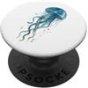 Flusso delle meduse dell'oceano PopSockets PopGrip Adesivo
