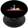 Universe stars planets solar system Sun Lancio di razzi su paesaggio innevato PopSockets PopGrip Adesivo