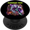 Halloween Glam Retro Vintage Comics Pop Filmmaking Freak Ghost Filmmaker Regista Spettrale Spaventoso PopSockets PopGrip Adesivo