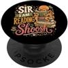 Cute Octopus Reading Book Lover Libraria Sir I Am Reading Shoosh Funny Octopus Book Reader Amante PopSockets PopGrip Adesivo