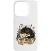 Whisker & Ink Works Custodia per iPhone 14 Pro My Muse Has Whiskers - Maglietta divertente per amanti della poesia con gatti
