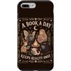 Fantasy Reading Escape Custodia per iPhone 7 Plus/8 Plus Prenota Lover Reading Fantasy Campfire Cottagecore