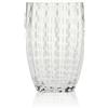 Zafferano 32 cl - Perle Bicchiere Acqua Pallini Bianchi in Vetro - Set 2 Pezzi