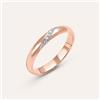 Stroili Fede Comoda 3 mm Oro Rosa Diamante