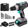 Cecotec Trapano Avvitatore e Perforatore a Batteria CecoRaptor Perfect Drill 2020 Brushless Ultra. Batteria 20V e 2000 mAh, Velocità senza Carico di 2000 rpm, Coppia Massima di 46 Nm, 25+1 Posizioni