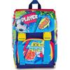 Mitama Zaino Scuola Elementare Estensibile 4Zip PopSport, Adattabile e Regolabile, Bambini e Bambine, Tasca Porta Borraccia, Schienale Imbottito, blu