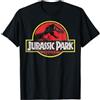 Jurassic Park Distressed Original Park Logo Maglietta