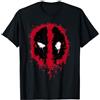 Marvel Deadpool Paint Splatter Logo Maglietta