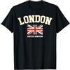 Vintage London England United Kingdom Ap Vintage Londra Inghilterra Regno Unito Souvenir Retro Graphic Maglietta con Stampa Grafica Economica