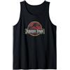 Jurassic Park Classic Retro Red Distressed Logo Canotta